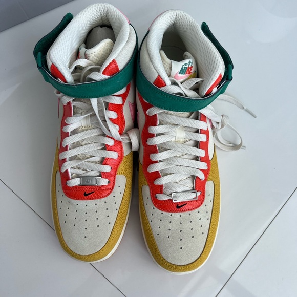 Nike Air Force 1 Mid NH 'Coconut Milk' Bleached Coral DR0158-100 AUTHENTIC NEW - Picture 9 of 15